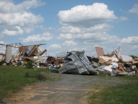 This single wide manufactured home was destroyed near Dog Town. ~732 kb